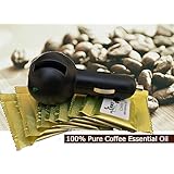 8 COFFEE Natural Car Air Fresheners from 100% Pure Coffee Essential Oil - Includes Diffuser