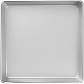 Wilton Performance Pans Aluminum Square Brownie and Cake Pan, 12 x 12 inches, Silver