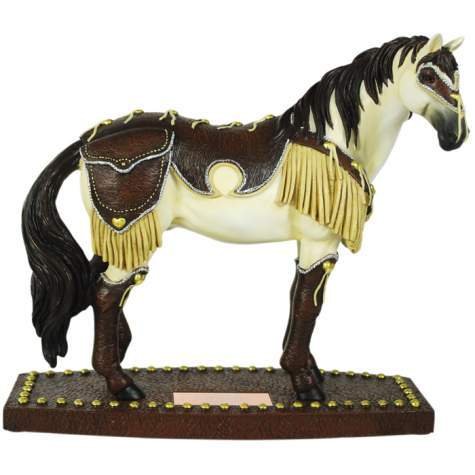 Horse of a Different Color Western Leather Horse Figurine