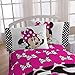 Disney Minnie Mouse Dots Are New Black Microfiber 4 Piece Full Sheet Set