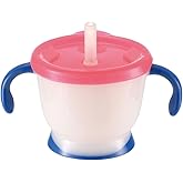 Mug Straw Type Navy Blue with Richell Richell Aquila Cup