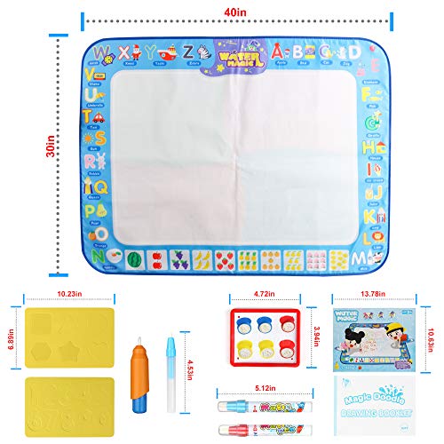 image for Gheeour Drawing Mat Painting Large Magic Water Mat Suitable For 2 3 4 