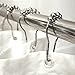 Blue Signature Out of Stock - Out of Stock Out of Stock Out of Stock Decorative Shower Curtain Hooks and Rings, Set of 12, 100% Stainless - Chrome Polished Roller