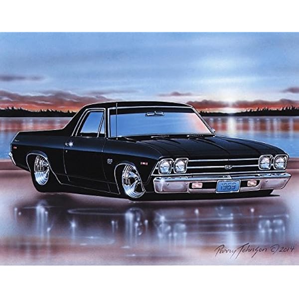 Download Matte Black 1969 Chevy Chevelle PNG