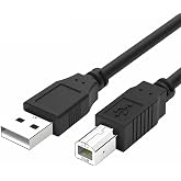 USB 2.0 Barcode Scanner Cable Compatible with Tera Model 5100,D5100,T5100C,PecuMecu TM-10B Barcode Scanner Wireless (6.6ft USB Port)