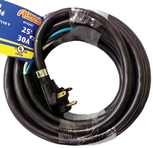 Arcon 14247 Generator Power Cord 30-Amp Bare Wire Cord 25-Foot