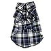 CXB1983(TM) Cute Pet Dog Puppy Clothes Shirt Size XS/S/M/L Blue Red Color (XS, Blue)