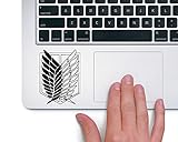 Attack on Titan Recon Corps Logo - Trackpad Apple Macbook Laptop Vinyl Sticker Decal