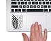 Attack on Titan Recon Corps Logo - Trackpad Apple Macbook Laptop Vinyl Sticker Decal