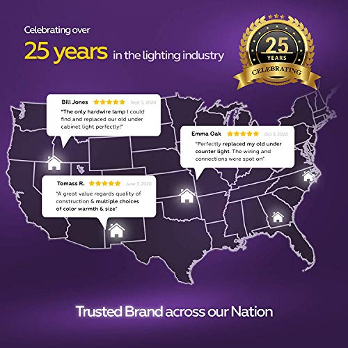 LED Under Lighting Hardwired 24" Inch, 2 Colors Switch 3000K