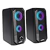 Audiocore AC845 Bluetooth-luidspreker met LED-achtergrondverlichting, stereo pc-luidspreker, 10 W RMS USB-voeding…