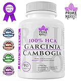 Garcinia Cambogia 100% HCA Capsules & All Natural Appetite Suppressant with Max Fast Fat Burner & Weight Loss Support Diet Pills that Blocks Carbs & Reduces Body Fat for Women & Men