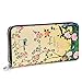 Womens RFID Blocking Wallet Clutch Leather Long Wallet Card Purse Handbag