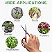GROWNEER 3 Packs Trimming Scissors Teflon Coated Non Stick Blades Pruning Shears Gardening Hand Pruning Snips with Straight Stainless Steel Precision Bladethumb 4