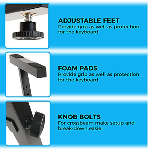 1 Plixio+Piano+Keyboard+Stand+Adjustable