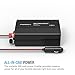 Maxboost 300W Power Inverter Dual 110V AC Outlet + Two 2.4A/24W USB Smart Ports Car Charger [Aluminum Body] DC 12V to 110V AC + DC 5V USB Battery Charger for laptop,iPad,iPhone,Tablet,phone
