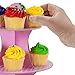 Pudgy Pedro's Pink 3 Tier Cupcake Stand Party Supplies (Polka Dot), 14 x 12