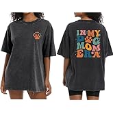 Dog Mom Shirt for Women Oversize Cat Mom Shirt Cute Animal Lovers Graphic Print Tops