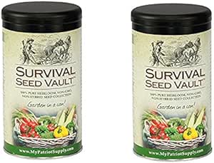Amazon.com : Survival Seed Vault Non-GMO Hardy Heirloom Seeds for Long