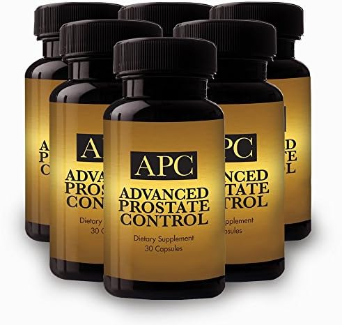 Advanced Prostate Control Supplement with Saw Palmetto for Men Experiencing Enlarged Prostate, Frequent Urination, Overactive Bladder - 6 Bottles