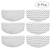 6 Pack Bissell Washable Microfiber Steam Mop Pads Replacement for Bissell Powerfresh Steam Mop 1940 1440 1544 1806 2075 Series, Models 19402 19404 19408 1940A 1940Q 1940T 1940W (6 Pack) primary