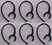 Motorola Ear Hook Loop Clip Replacement Bluetooth Repair Parts, 6 Clear and 6 Black
