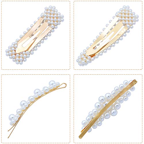 4 Barrettes+Fashion+Geometric+Alligator+Accessories