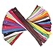 Paxcoo 100Pcs 9 Inch Nylon Coil Zippers Bulk for Sewing Crafts (Assorted Colors)