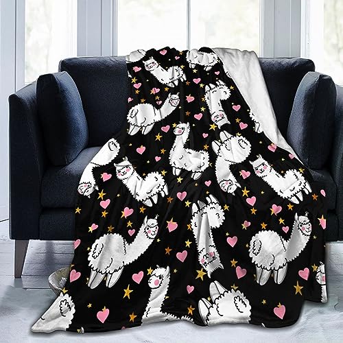 Weiche Alpaka-Lama-Decke, für alle Jahreszeiten, flauschig...