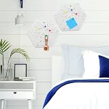 MAGICLULU Hexagon Felt Board DIY Decor White 0.8x19.1x22CM view 5