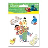 Sesame Street 3D Stickers-Ernie & Bert
