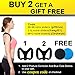 Biange Upper Back Posture Corrector Back Straightener Brace for Men Women, Adjustable and Lightweight for Improved Posture, 2 Size (27''-51'')