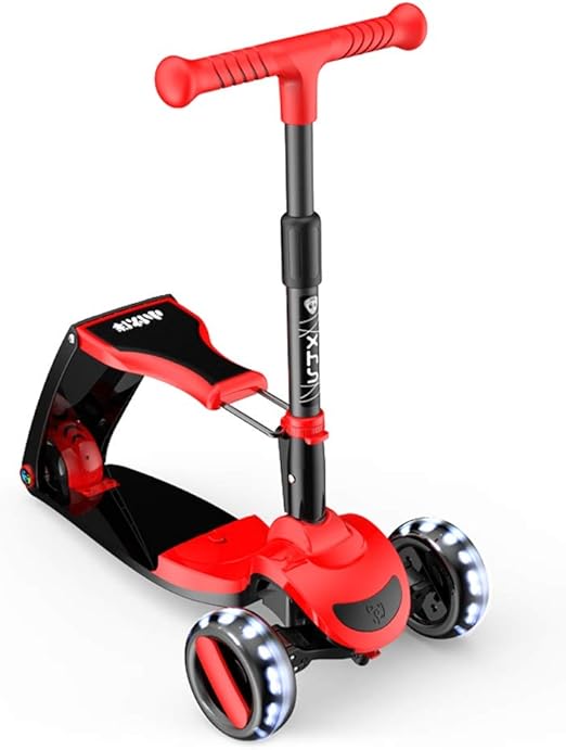 Regali Di Natale 14 Anni.Sxwbl Bambini 3 In 1 Kids Scooter Celato Cuscino Pieghevole Regolabile Rotella Strombato Cornice Grande For 2 14 Anni Ragazzi E Ragazze Regali Di Natale Color Red Amazon It Giardino E Giardinaggio