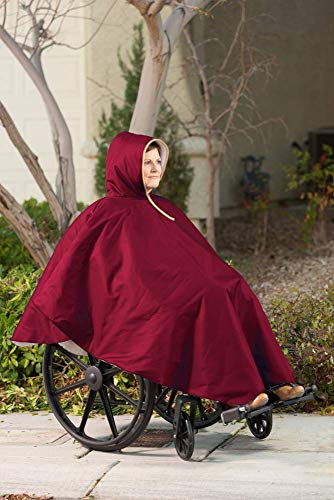 image for ComfortFinds Wheelchair Summer Poncho - Adult Elderly Seniors Wheelcha