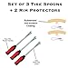 Precision Works 3 Spoon Motorcycle Tire Levers with 2 Rim Protectors