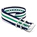 CIVO Watch Bands Premium Ballistic Nylon Watch Strap Stainless Steel Buckle (Navy/Shamrock/Ivory, 22mm)