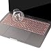 MOSISO Silicone Keyboard Cover Protective Skin Compatible with MacBook Pro 13 inch 2017 2016 Release A1708 Without Touch Bar & Compatible with MacBook 12 inch A1534, Rose Gold