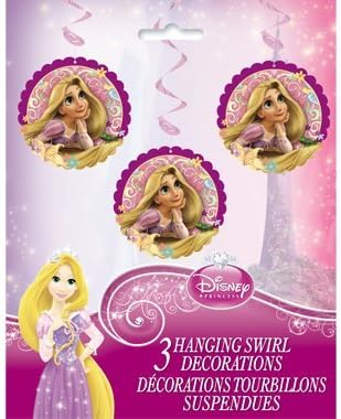 Disney Tangled Hanging Swirl Decoration - 3 Counts by MyBirthdaySupplies