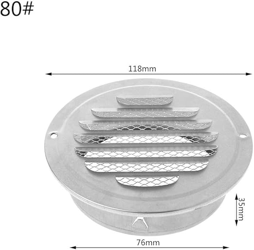 Rtengtunn Rejilla De Ventilacion De Aire Exterior De Pared De