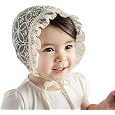 Baby Girl Toddlers Breathable Lacy Bonnet Eyelet Cotton Adjustable Sun Protection Hat