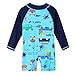HUAANIUE Baby Toddler Boy Swimsuit Rash Guard Swimwear One Piece Car 6-12 Month