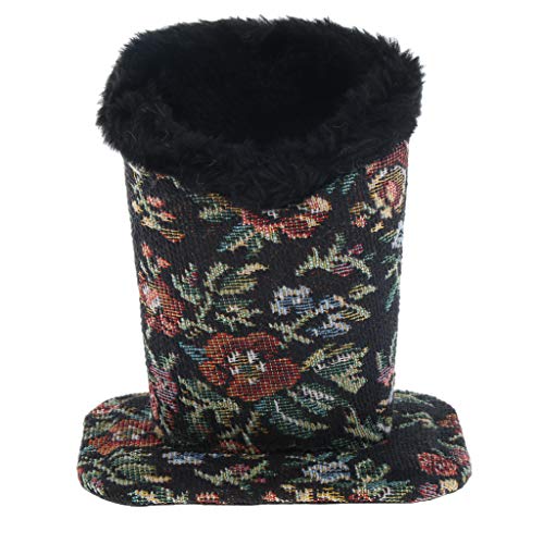 image for SM SunniMix Eyeglasses Holder Stand Case, Plush Lined Cotton Protectiv