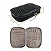 Becko Travel Jewelry Organiser Bag Case/Softed Padded Travel Jewelry Roll Pouch for Necklaces, Rings, Bracelets, etc (Black)