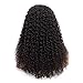 ISEE Hair Lace Front Wigs Human Hair for Black Women 150% Density 10A Mongolian 13x4 Lace Front Kinky Curly Wigs Pre Plucked with Baby Hair Natural Color (16
