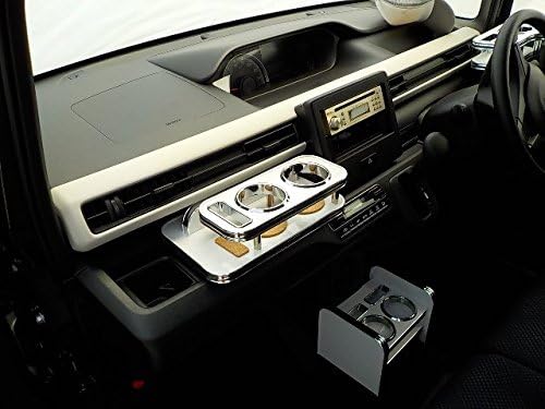 ｍｈ３５系ワゴンｒ フロントテーブル ホワイト 携帯ホルダー助手席側 ホワイトフルメッキ