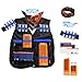 Afala Tactical Vest Kits for Nerf N-Strike Elite Series with 40 Refill Darts + 2 Reload Clips + Face Tube Mask + Protective Glasses