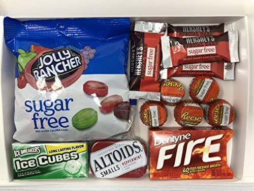 Sugar Free American Variety Box | Sugar Free Gift Box Selection | 6 Items in a Kurious Kandy Letterbox Friendly Gift Box.