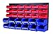 MaxWorks 80790 30-Bin Wall Mount Parts Rack/Storage for your Nuts, Bolts, Screws, Nails, Beads, Buttons, Other Small Parts