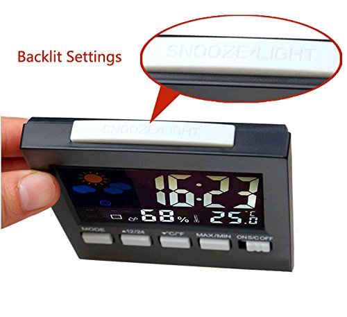 image for Winfi Digital Indoor Weather Thermometer, Weather Station, Weather Cha