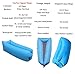 Lougnee Inflatable Lounger Air Sofa, Portable Quick Compression Air Lounge Bag Dream Beach Chair for Camping Swimming Park Backyard and Other Home Outdoor Activities - Deep Blue